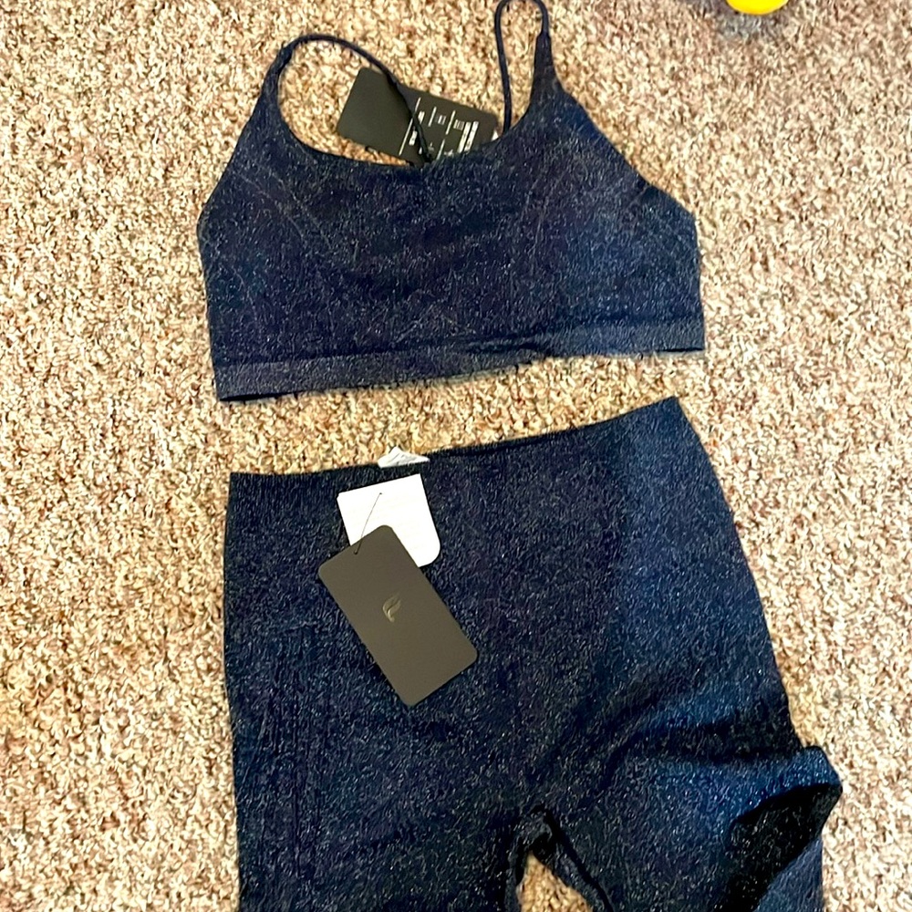 Navy Sparkle Workout set